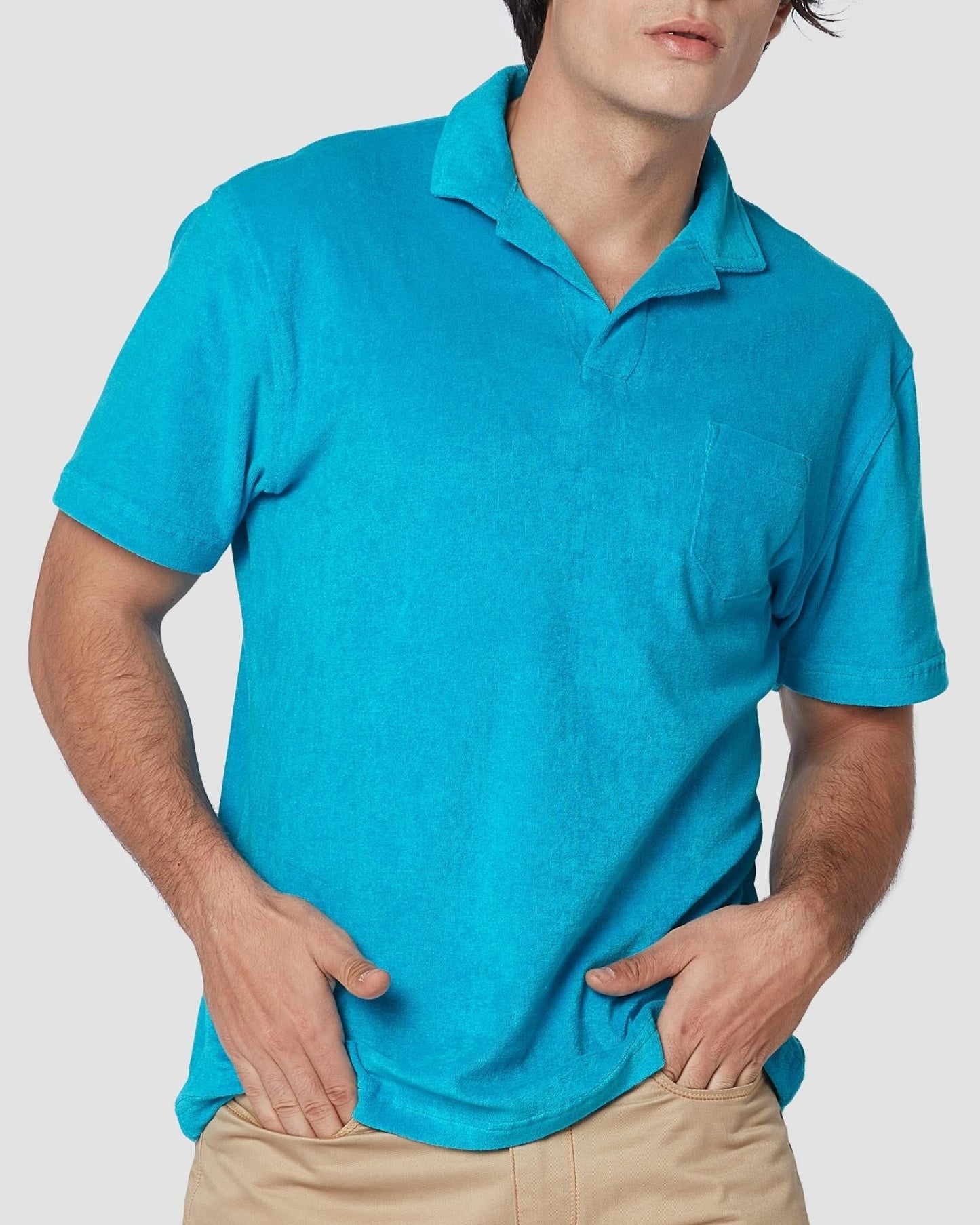 cityof_ - Terry Towel Polo T-Shirt
