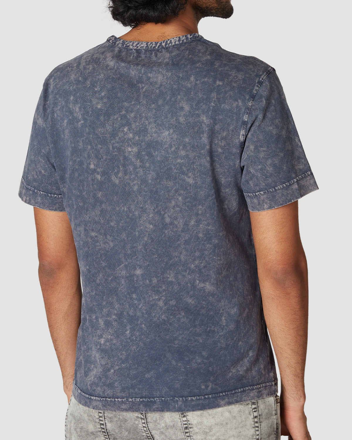 cityof_ - Distressed Spotwash Henley T-Shirt