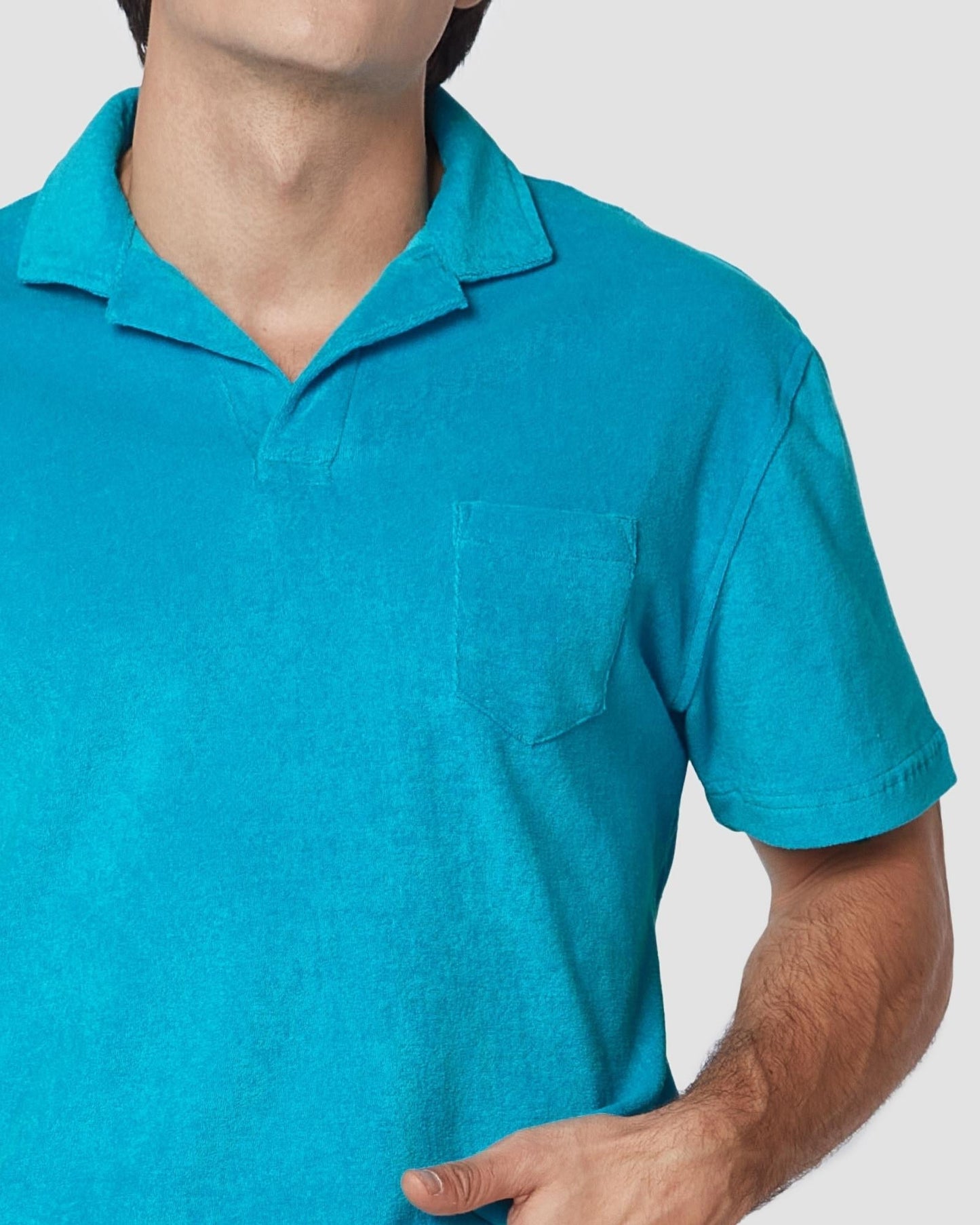 cityof_ - Terry Towel Polo T-Shirt