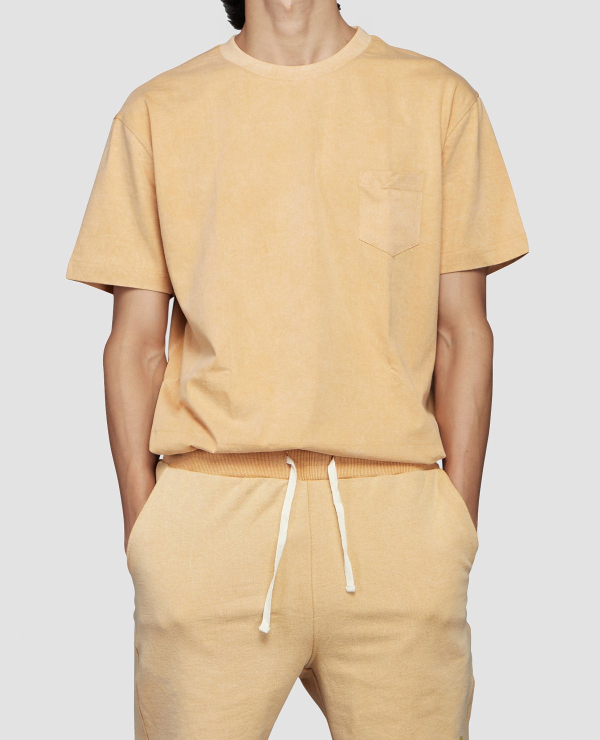 Urban Vintage Pocket T-Shirt - Light Yellow