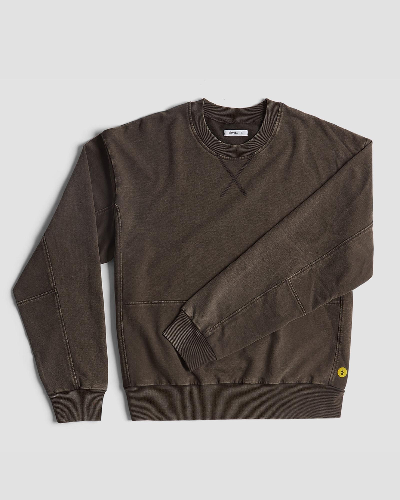 cityof_ - Distressed Panelled Sweatshirt