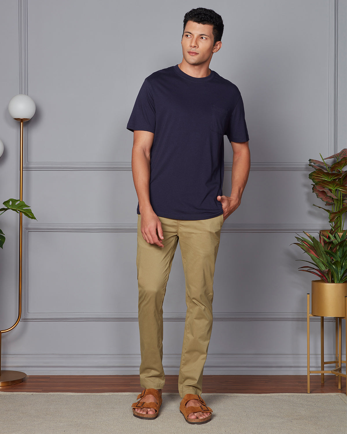 Luxe Square Pocket T-Shirt - Navy