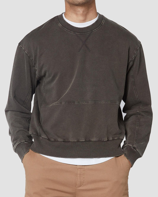 cityof_ - Distressed Panelled Sweatshirt