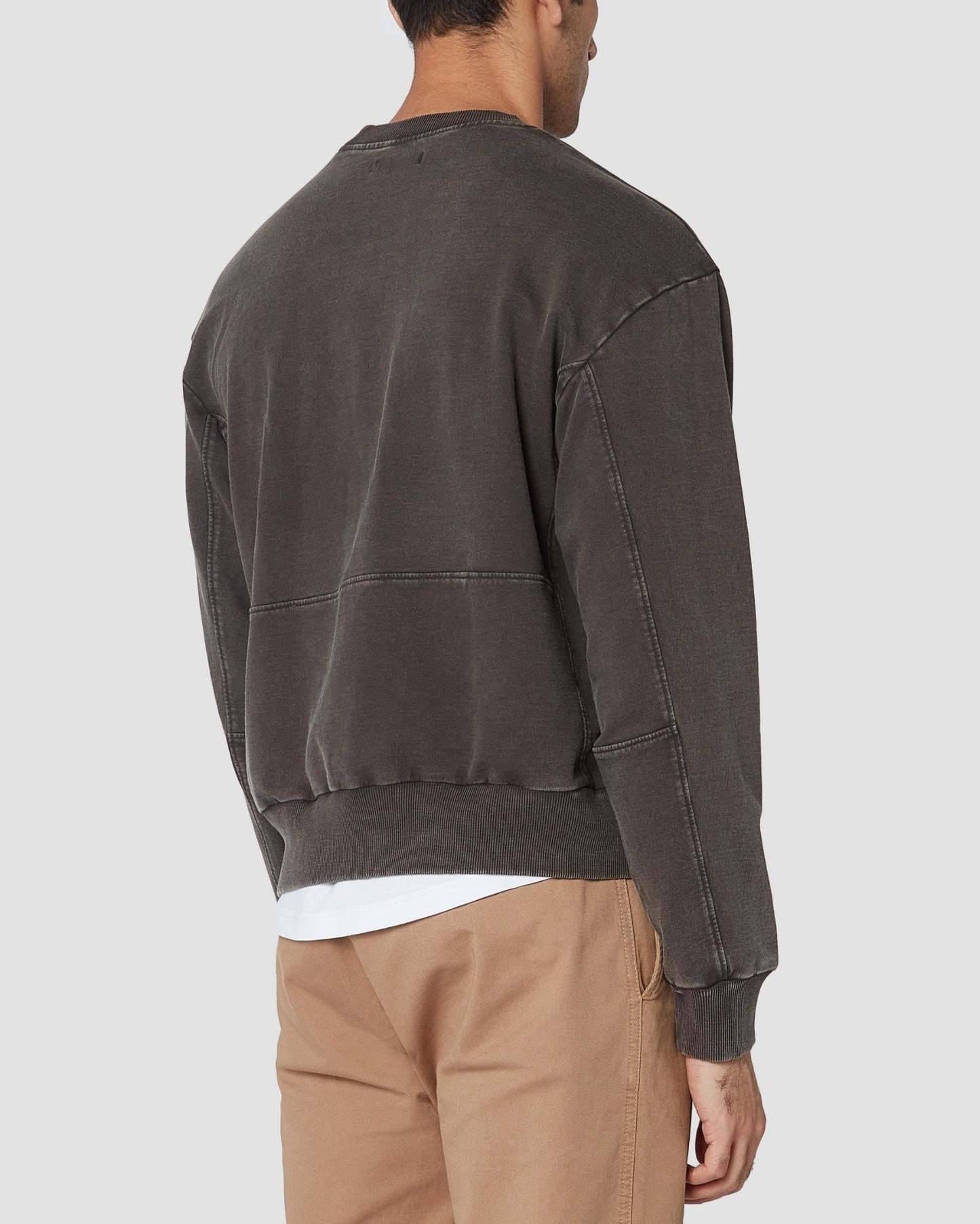 cityof_ - Distressed Panelled Sweatshirt