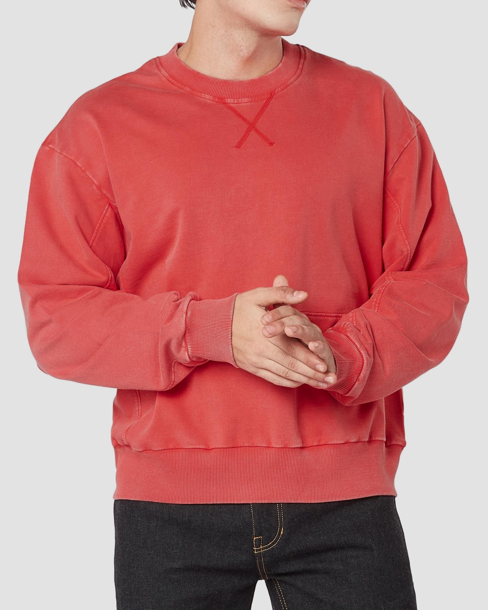 cityof_ - Distressed Panelled Sweatshirt