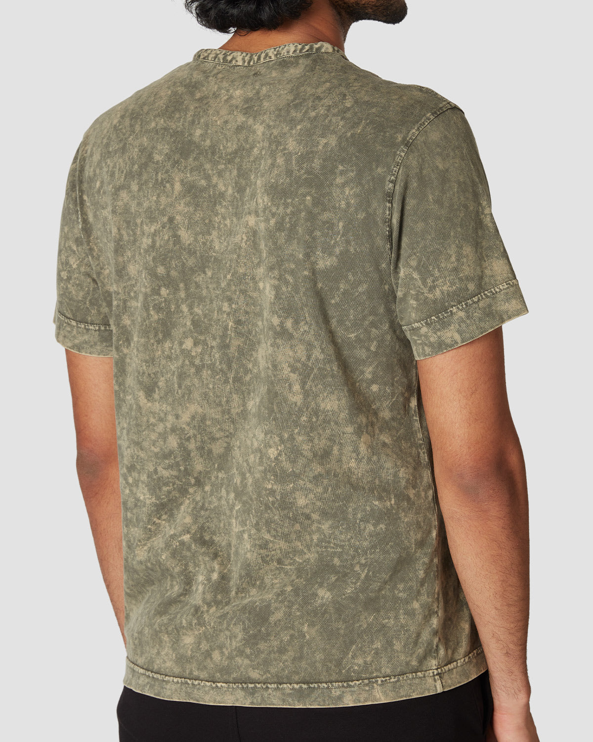 cityof_ - Distressed Spotwash Henley T-Shirt