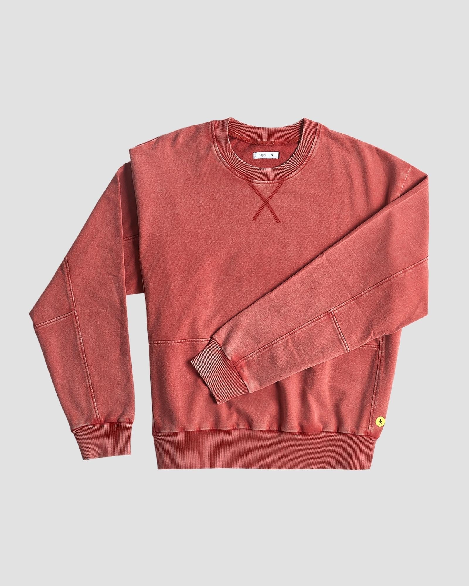 cityof_ - Distressed Panelled Sweatshirt