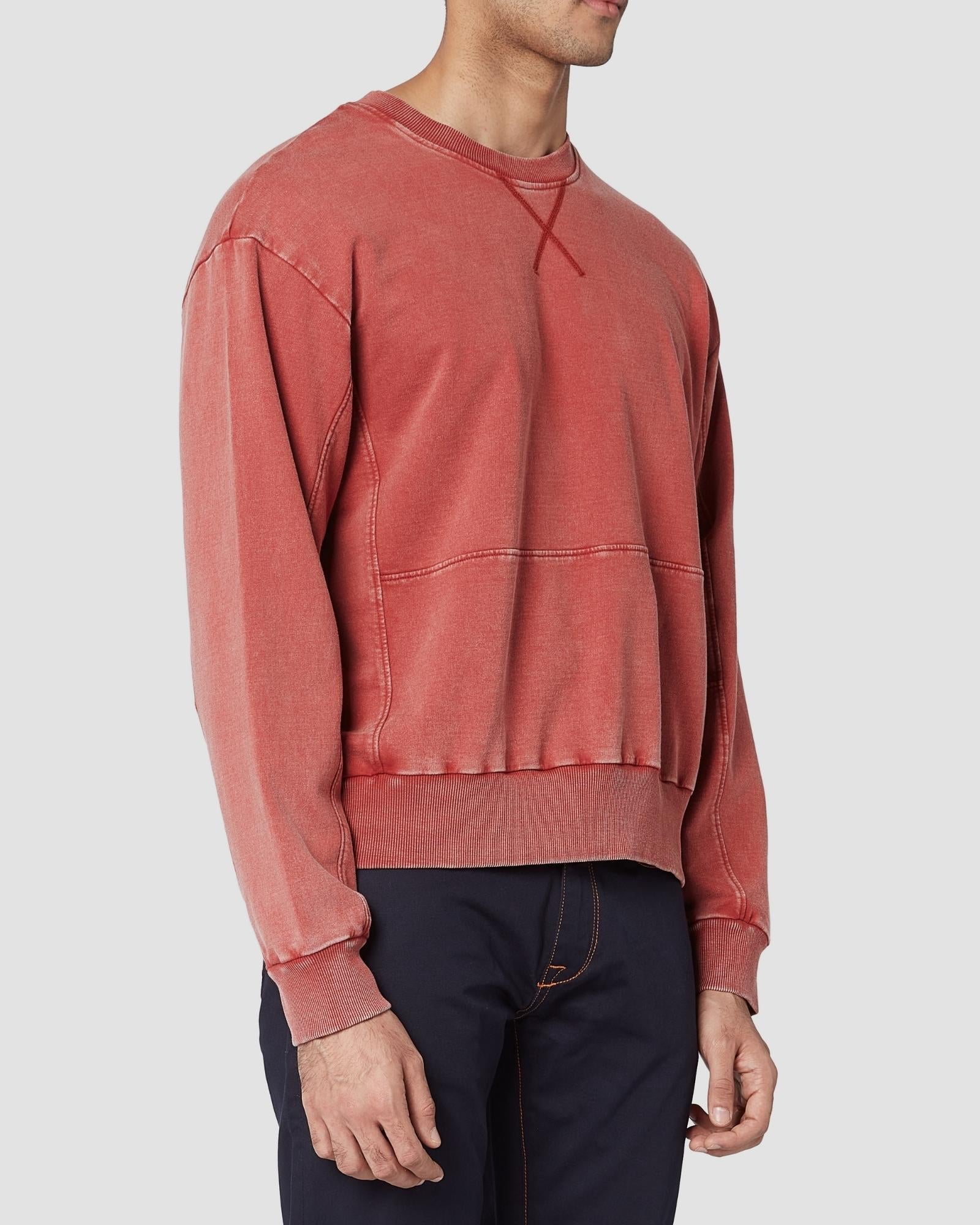 cityof_ - Distressed Panelled Sweatshirt