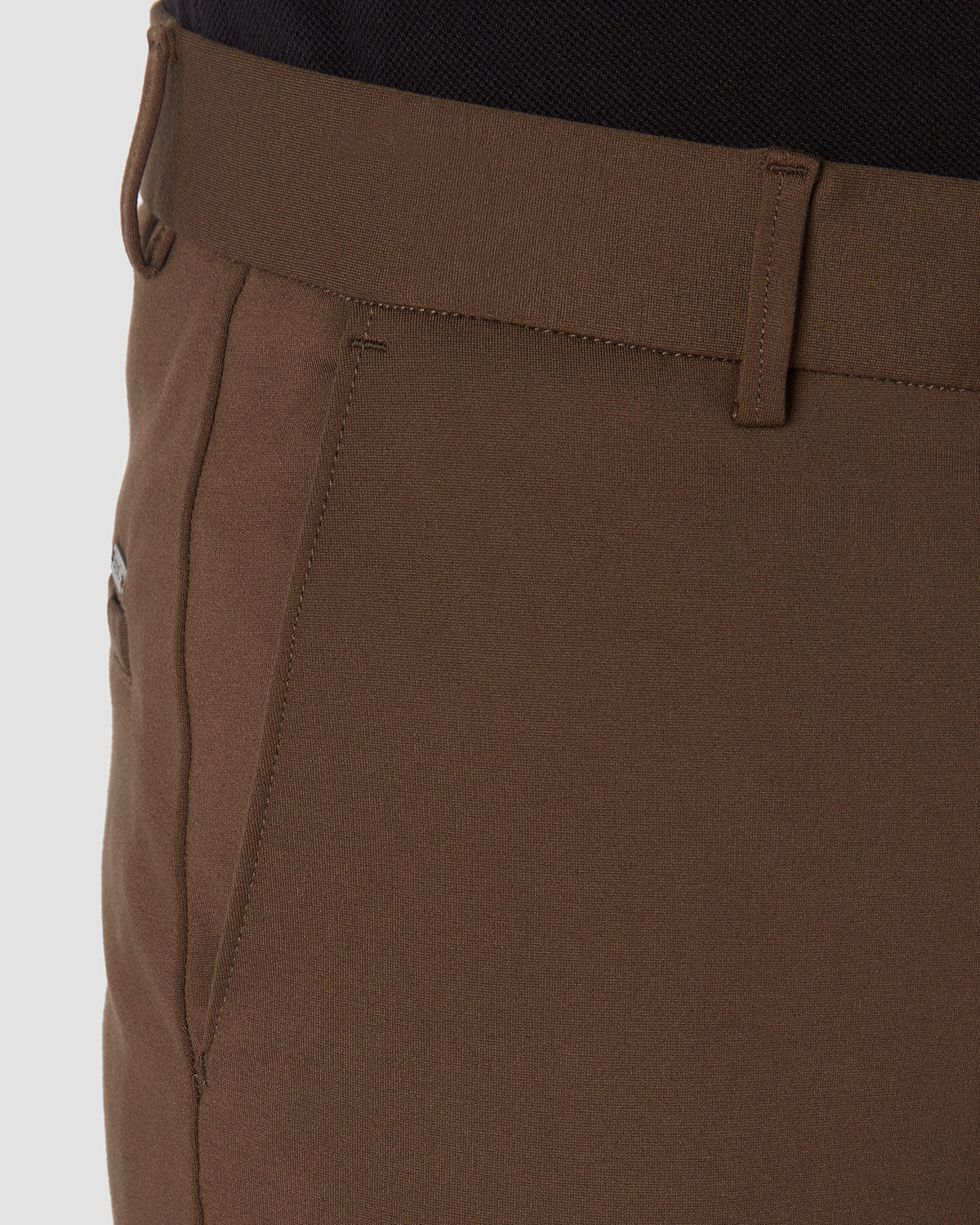 cityof_ - Dynamic 4-Way Stretch Knit Pants - Brown