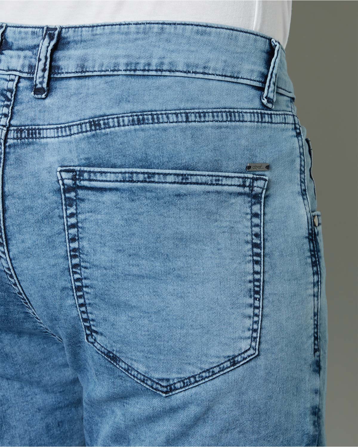 cityof_ - Cloud Wash Slim Jeans