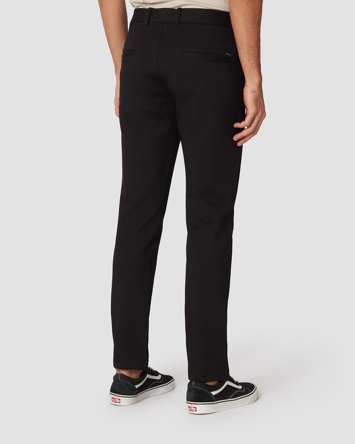 cityof_ - Dynamic 4 Way Stretch Knit Pants - Black