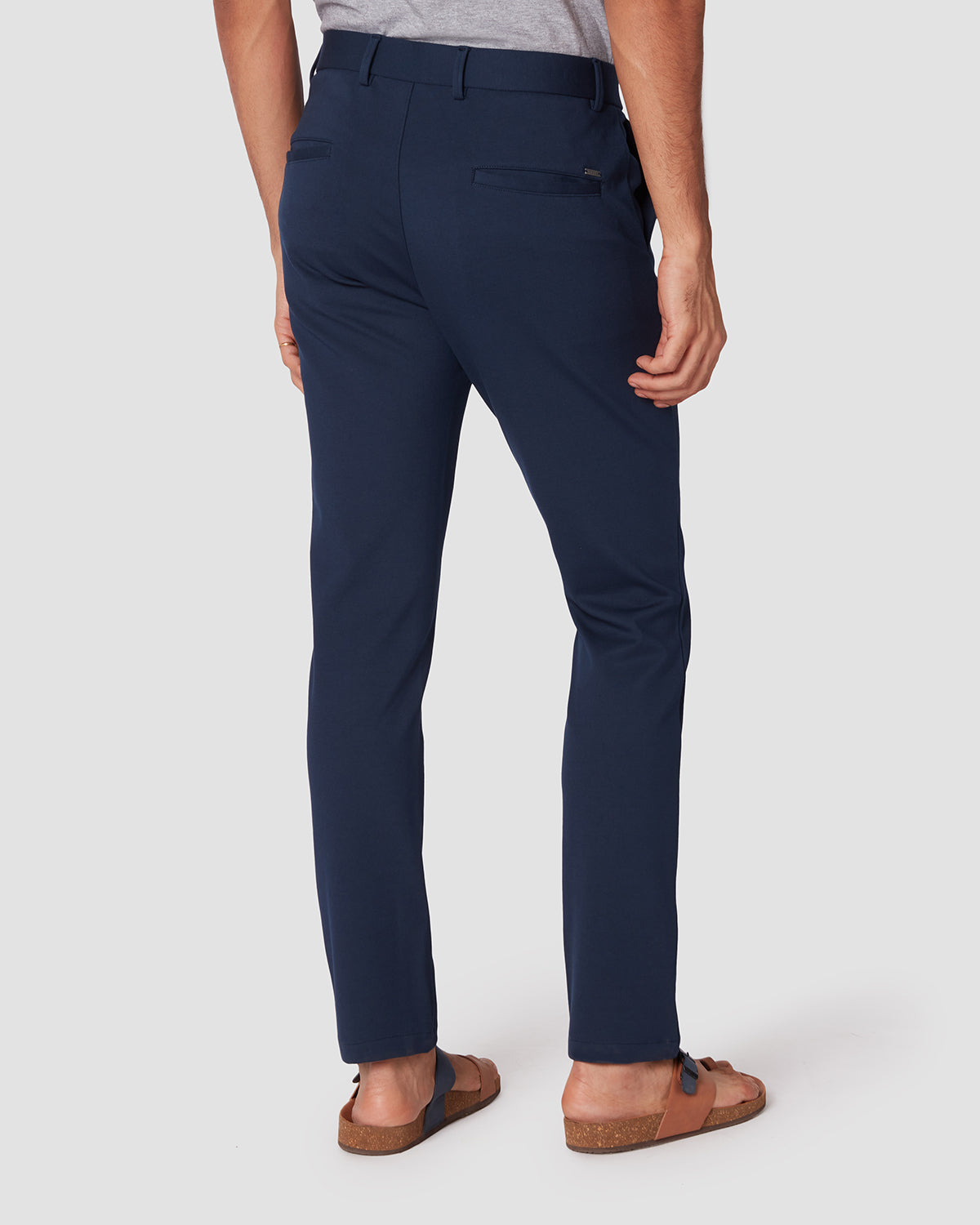 cityof_ - Dynamic 4 Way Stretch Knit Pants - Navy