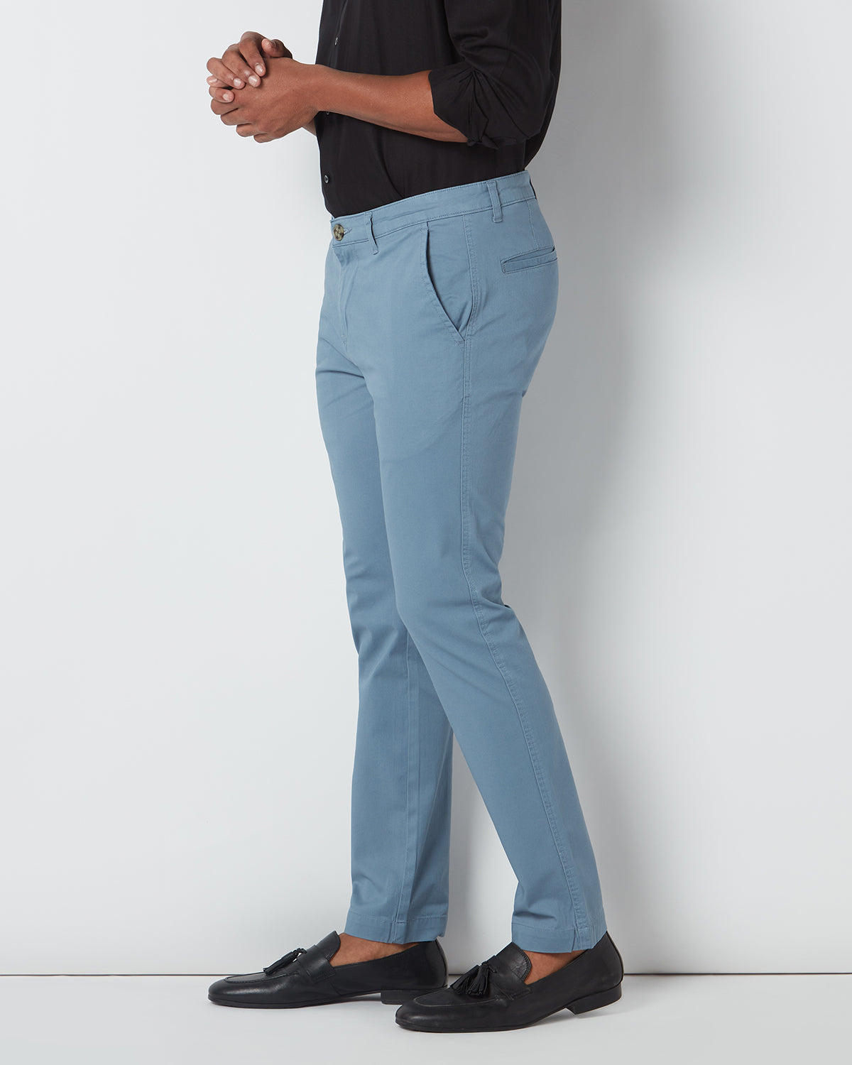 cityof_ - On The Go Urban Chinos - Blue