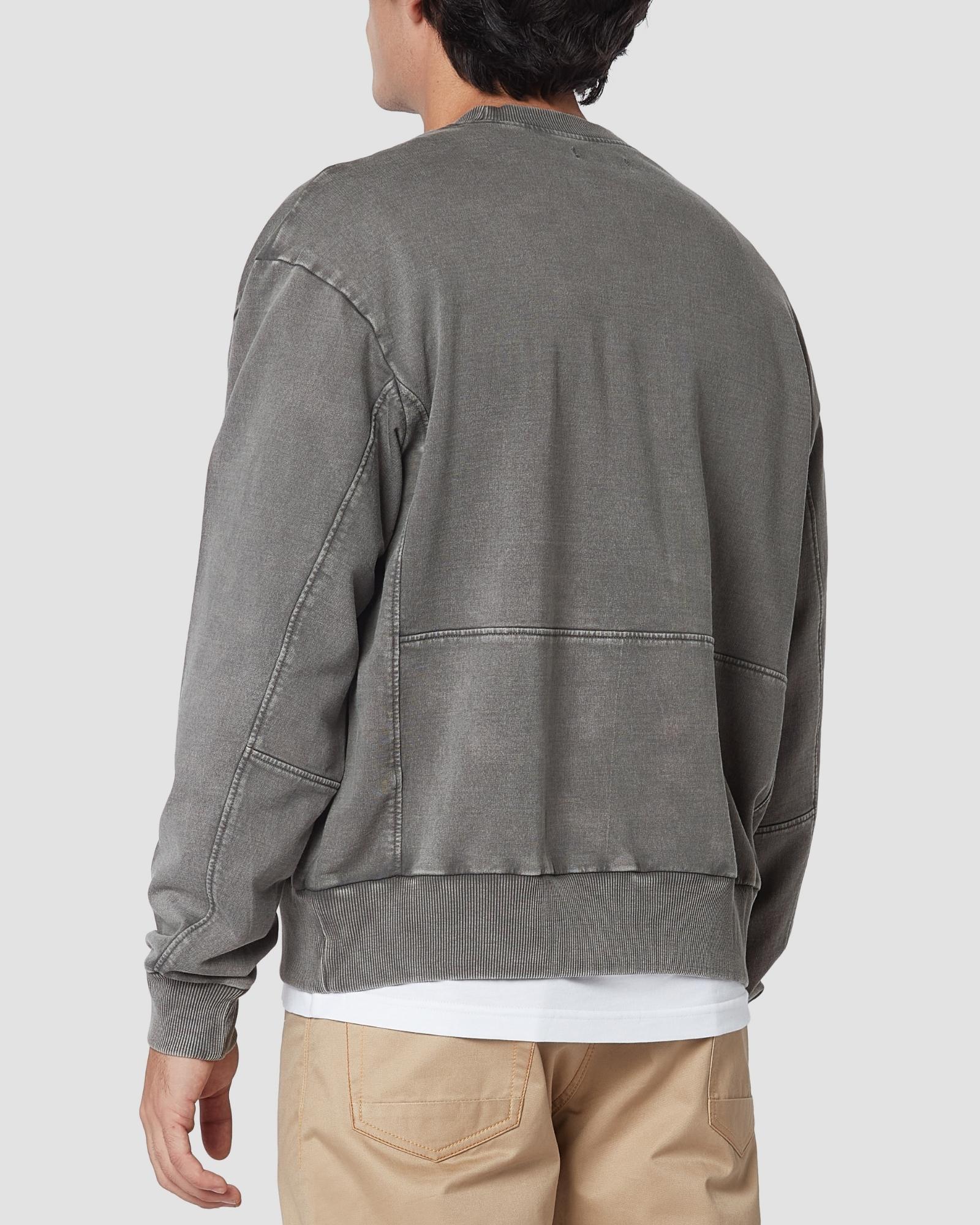cityof_ - Distressed Panelled Sweatshirt