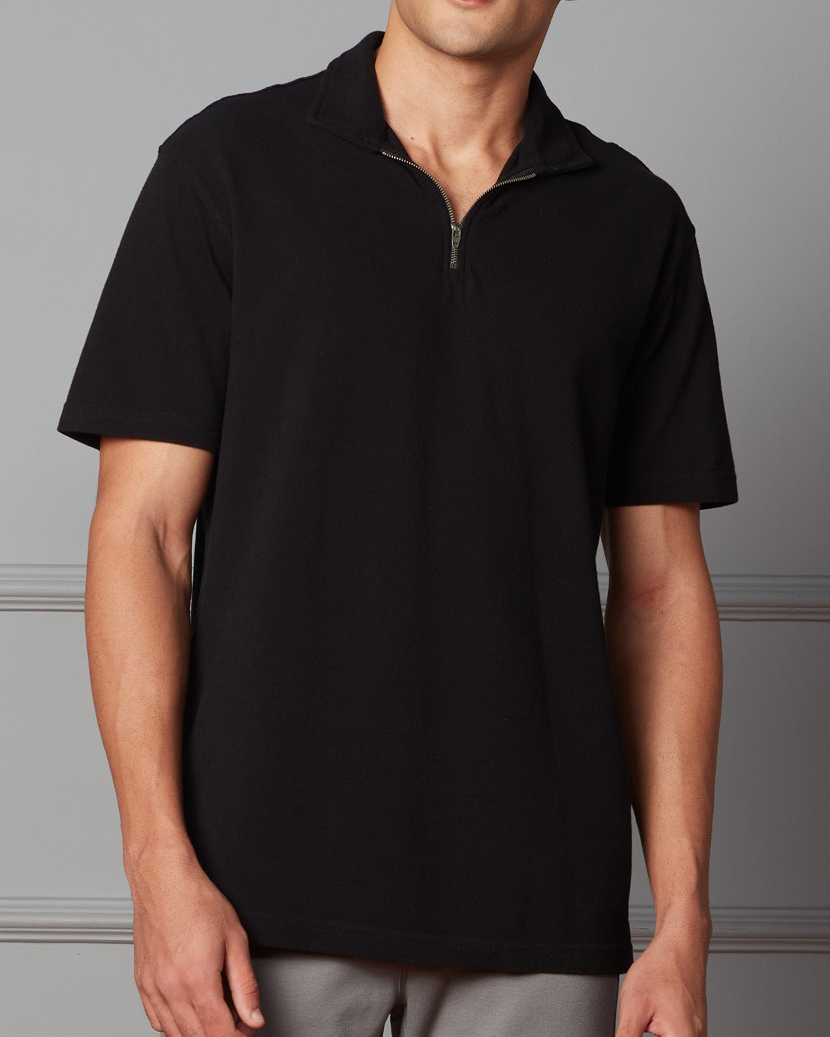 cityof_ - Zipper Polo T-Shirt