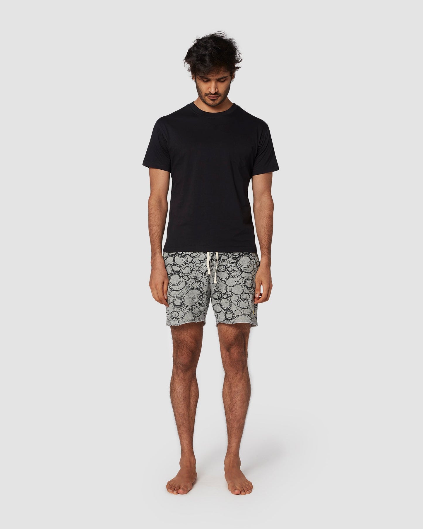 cityof_ - Japanese Printed Sweat Shorts